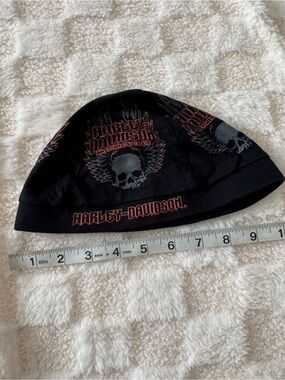 Harley-Davidson Black Beanie with Skull and Wings